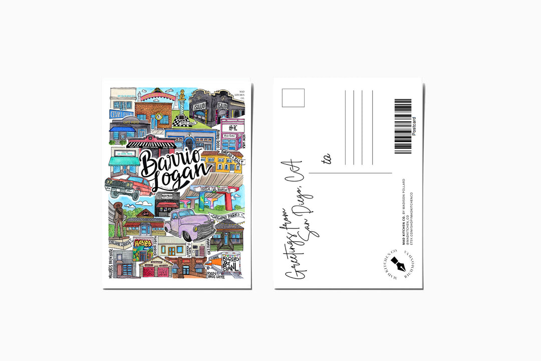 Barrio Logan - Postcard Postcard Mad Kitchen Co.