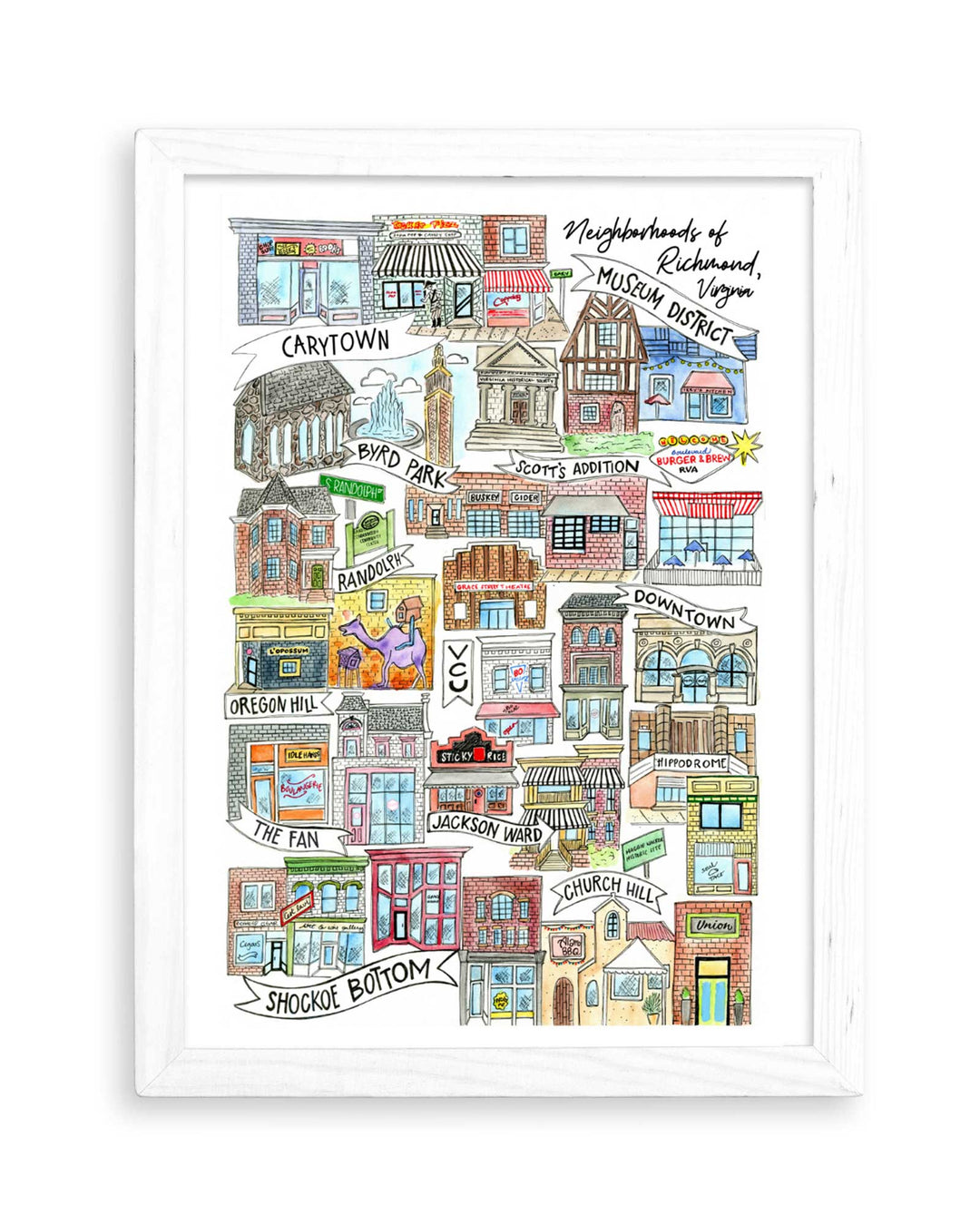 Neighborhoods of Richmond - Print Print Mad Kitchen Co.