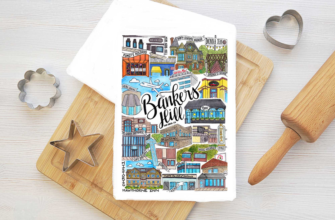 Bankers Hill - Tea Towel Tea Towel Mad Kitchen Co.