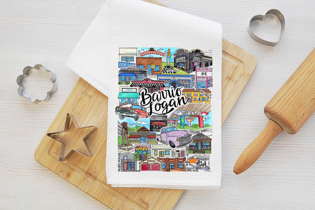 Barrio Logan - Tea Towel Tea Towel Mad Kitchen Co.