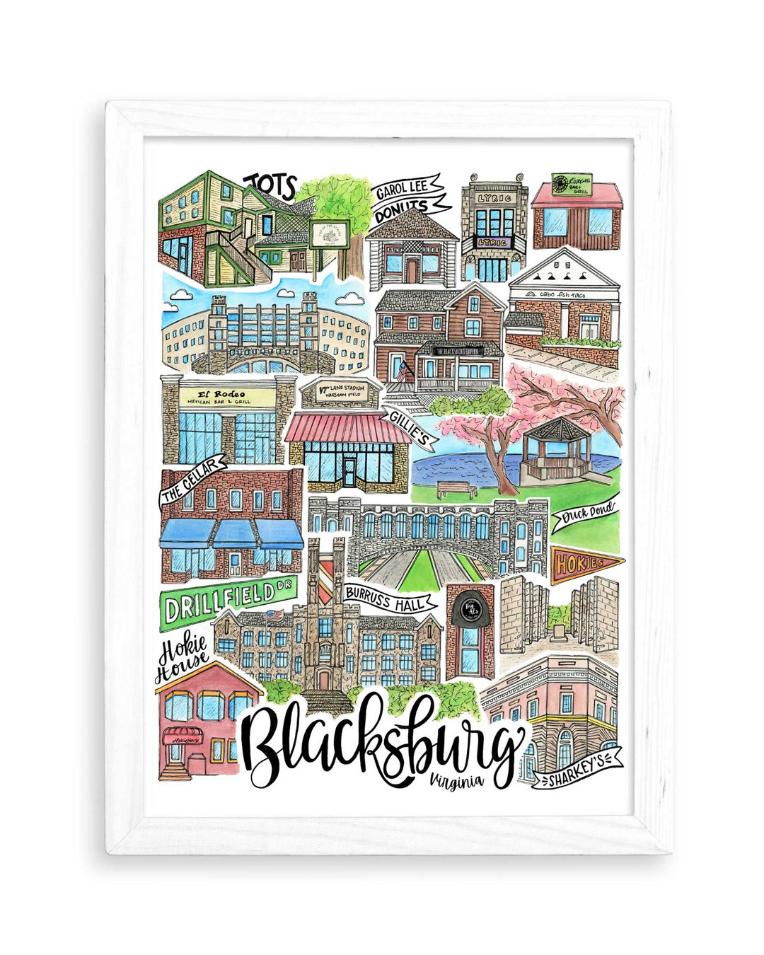 Blacksburg - Prints Print Mad Kitchen Co.