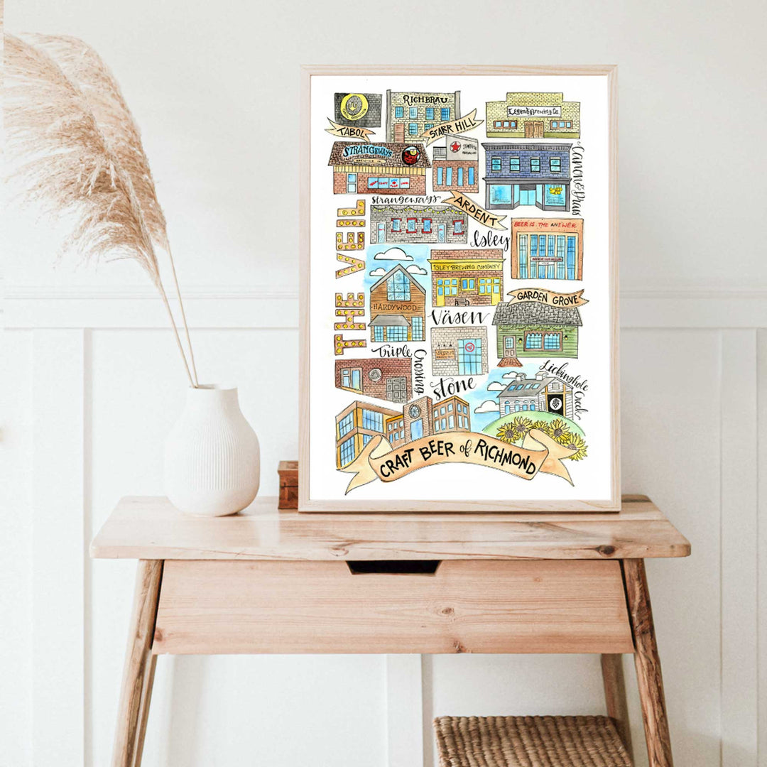 Breweries of Richmond - Print Print Mad Kitchen Co.