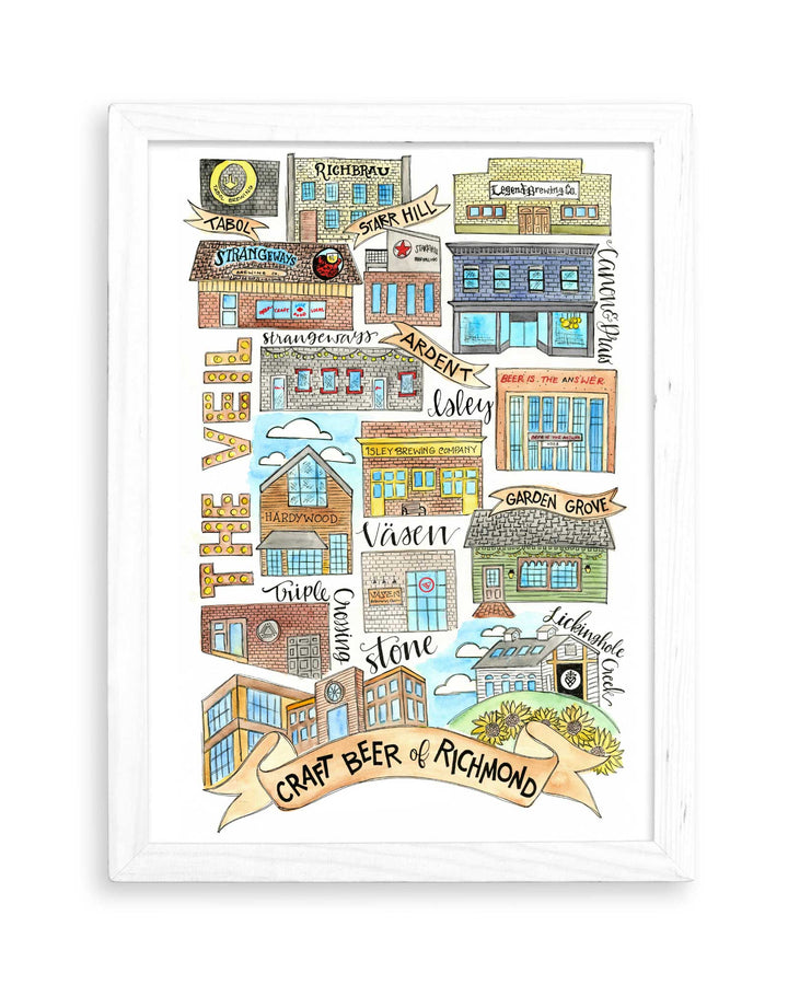 Breweries of Richmond - Print Print Mad Kitchen Co.