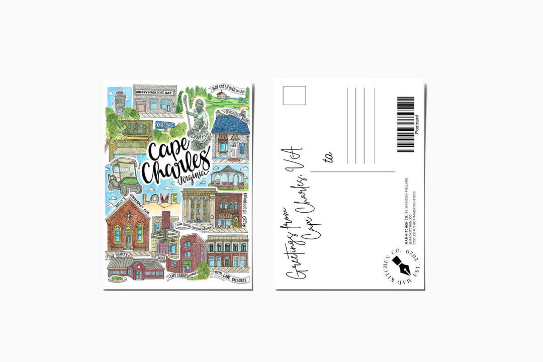 Cape Charles - Postcard Postcard Mad Kitchen Co.