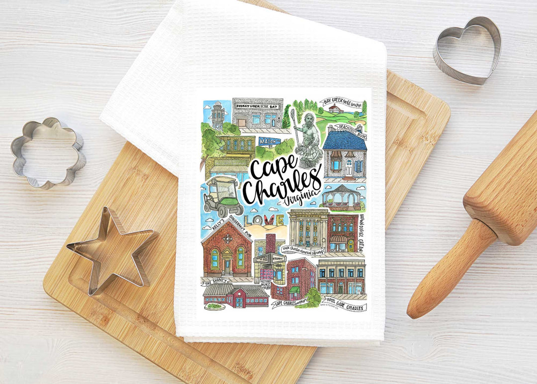 Cape Charles - Tea Towel Tea Towel Mad Kitchen Co.