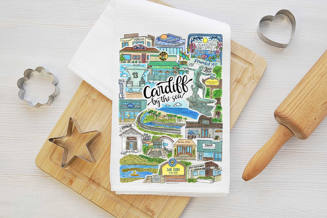 Cardiff - Tea Towel Tea Towel Mad Kitchen Co.