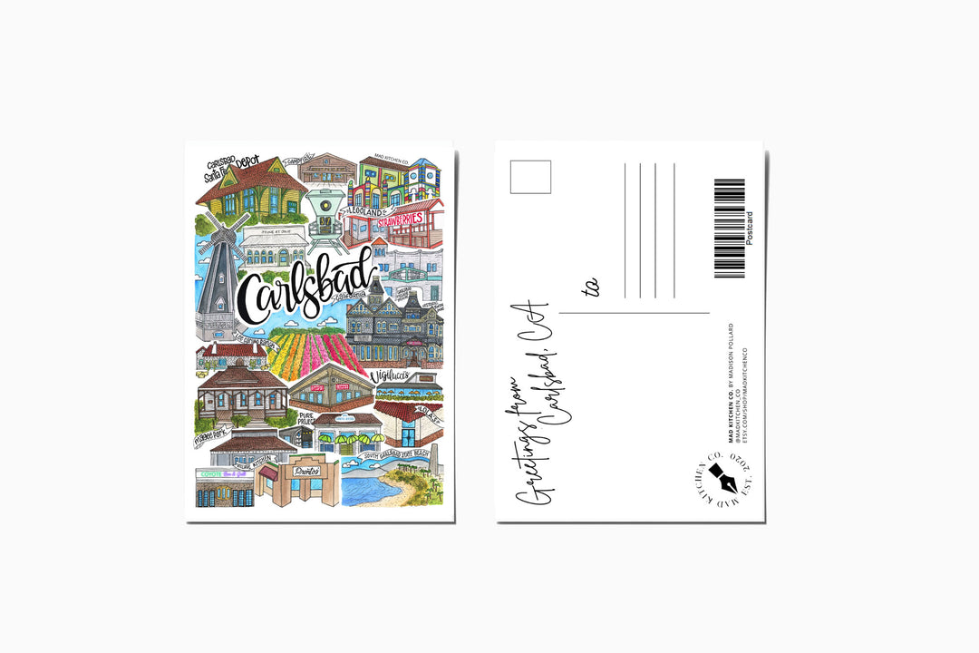 Carlsbad - Postcard Postcard Mad Kitchen Co.