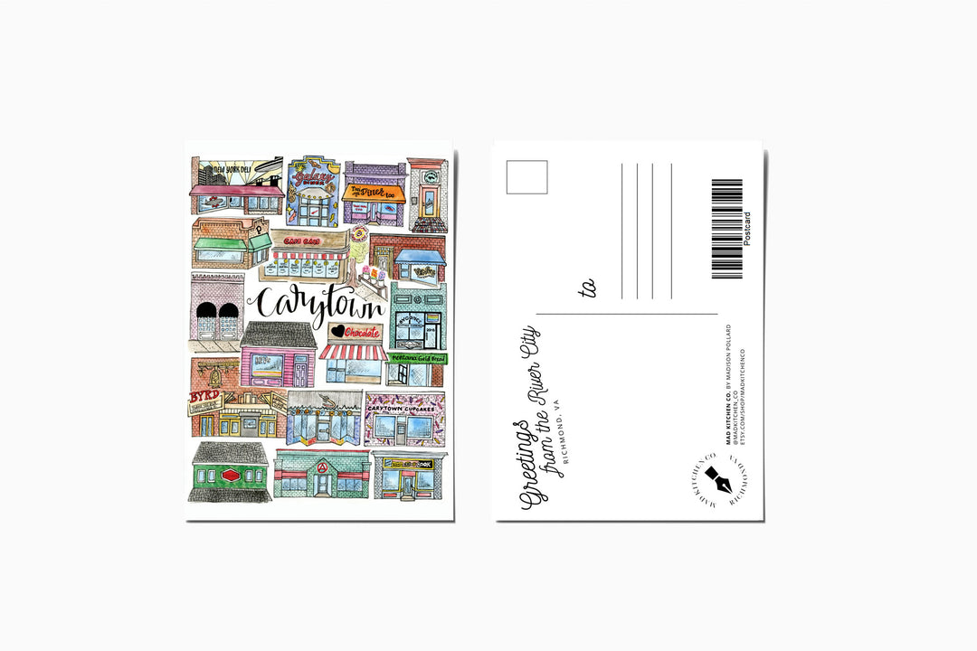 Carytown - Postcard Postcard Mad Kitchen Co.