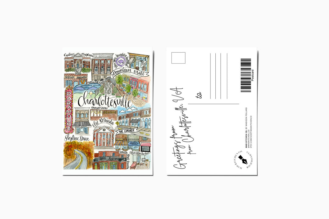 Charlottesville Classics - Postcard Postcard Mad Kitchen Co.