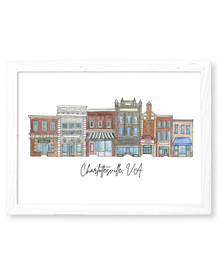 Charlottesville - Downtown C'ville - Prints Print Mad Kitchen Co.