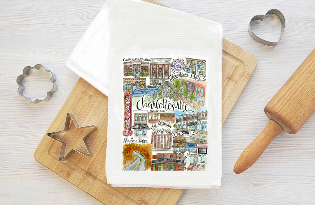 Charlottesville Classics - Tea Towel Tea Towel Mad Kitchen Co.