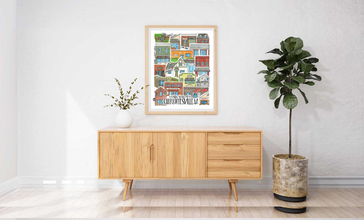 Coffee Shops of Charlottesville - Prints Print Mad Kitchen Co.