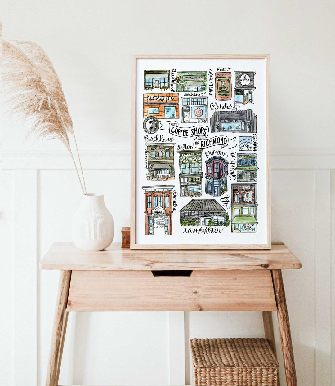 Coffee Shops of Richmond - Prints Print Mad Kitchen Co.