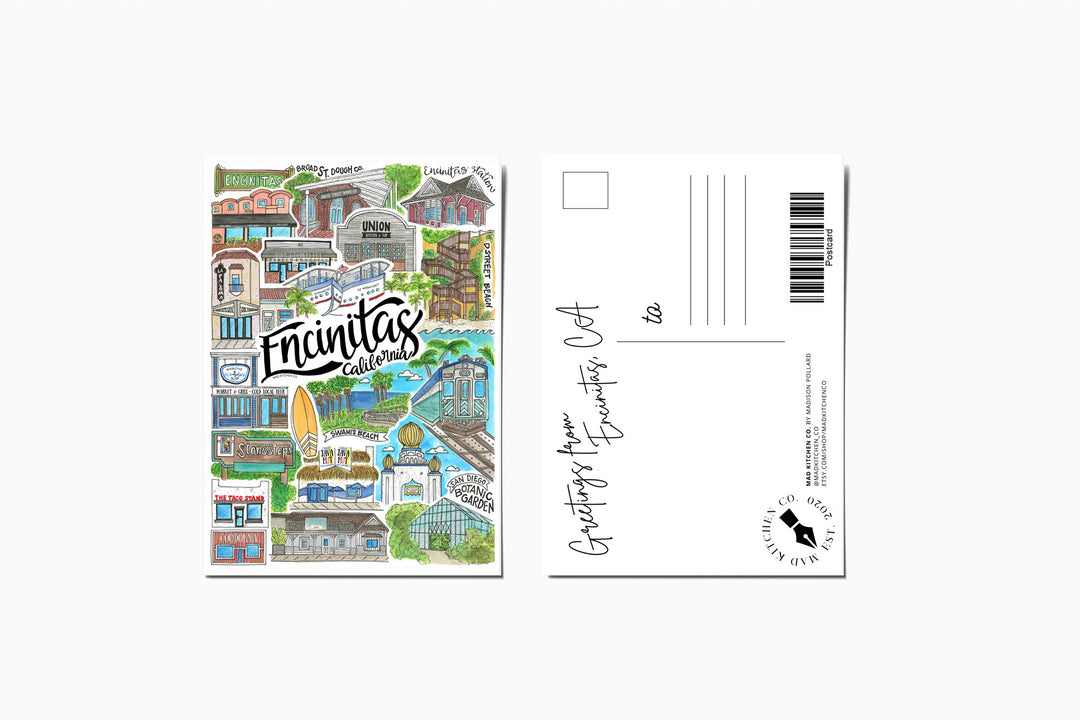 Encinitas - Postcard Postcard Mad Kitchen Co.