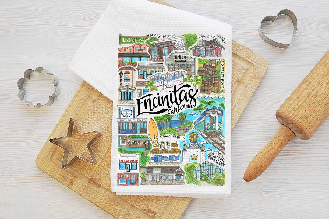 Encinitas - Tea Towel Tea Towel Mad Kitchen Co.