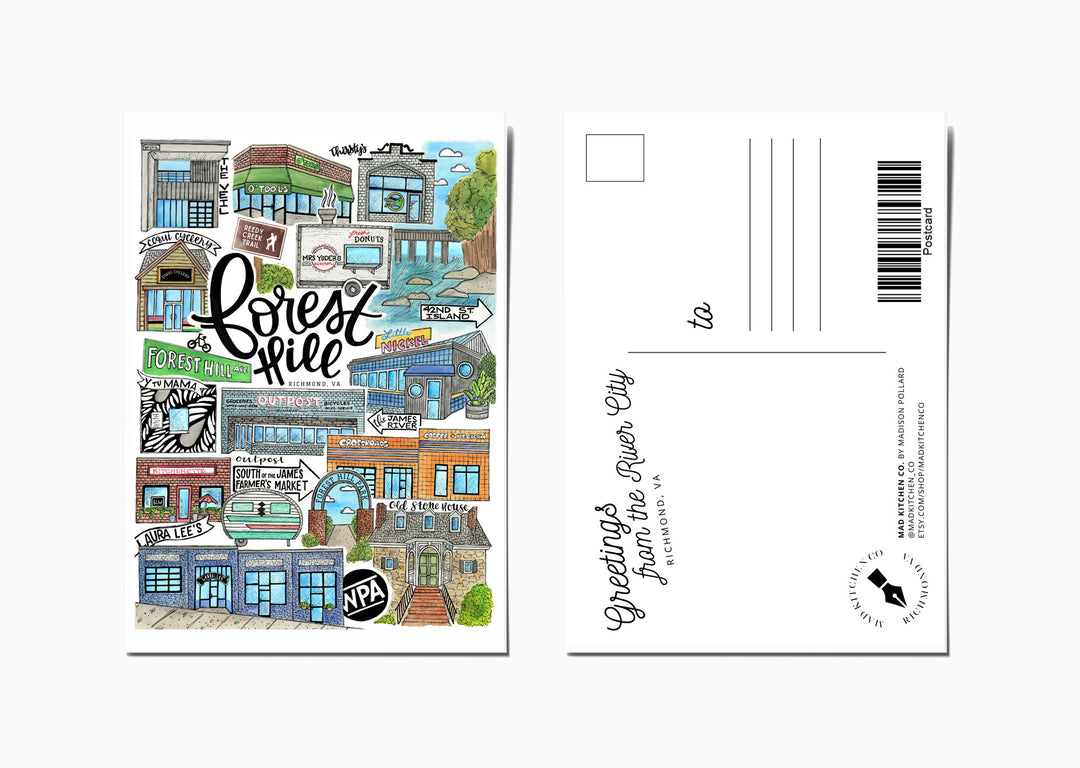 Forest Hill - Postcard Postcard Mad Kitchen Co.
