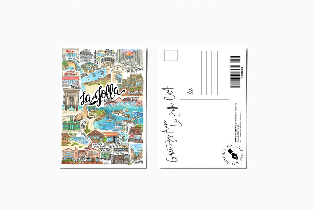 La Jolla - Postcard – Mad Kitchen Co.