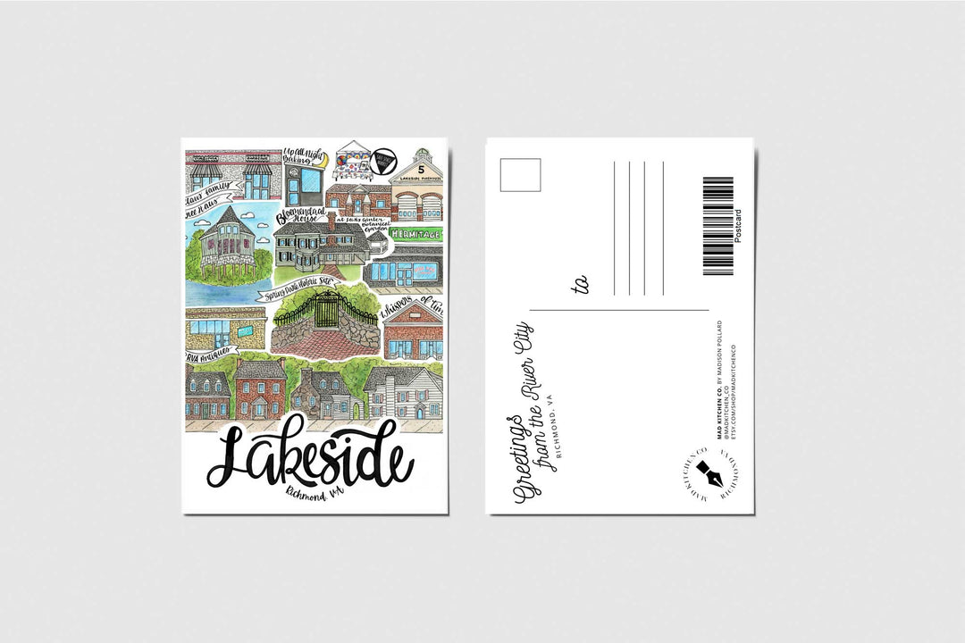 Lakeside II - Postcard Postcard Mad Kitchen Co.