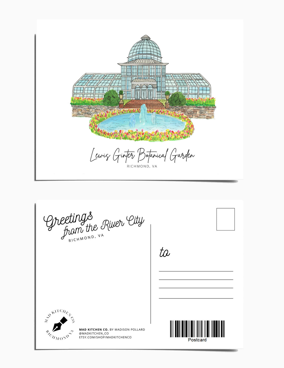Lewis Ginter - Postcard Postcard Mad Kitchen Co.
