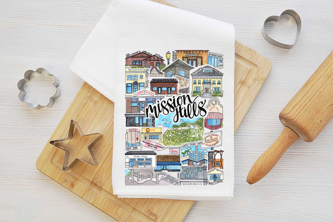 Mission Hills - Tea Towel Tea Towel Mad Kitchen Co.