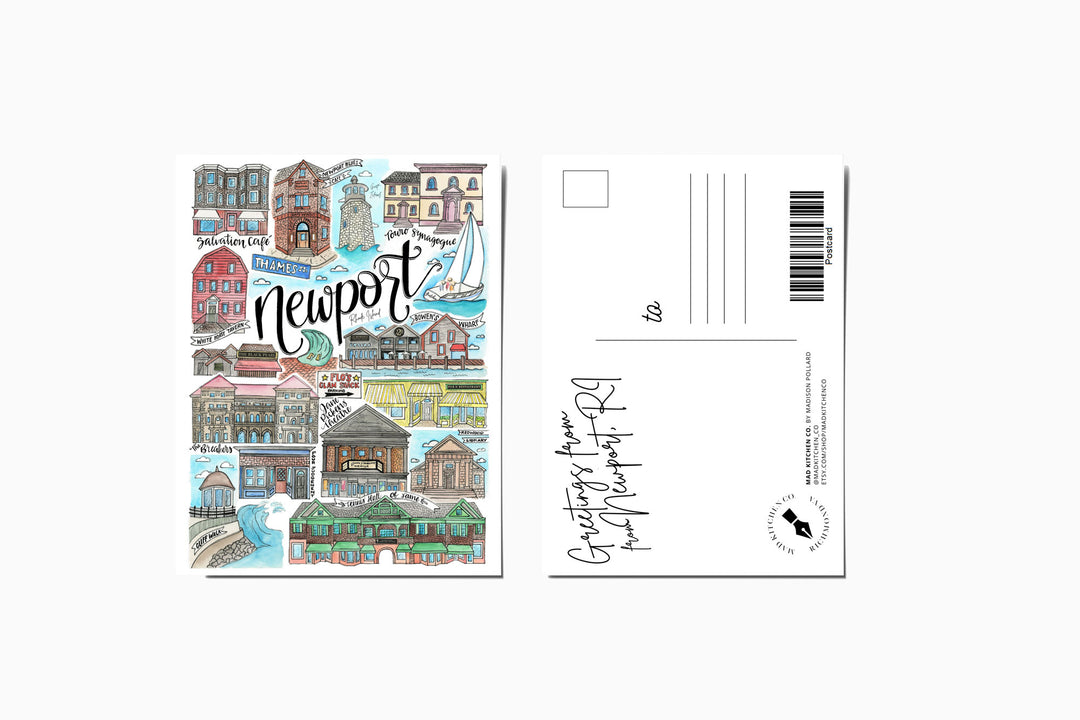 Newport - Postcard Postcard Mad Kitchen Co.