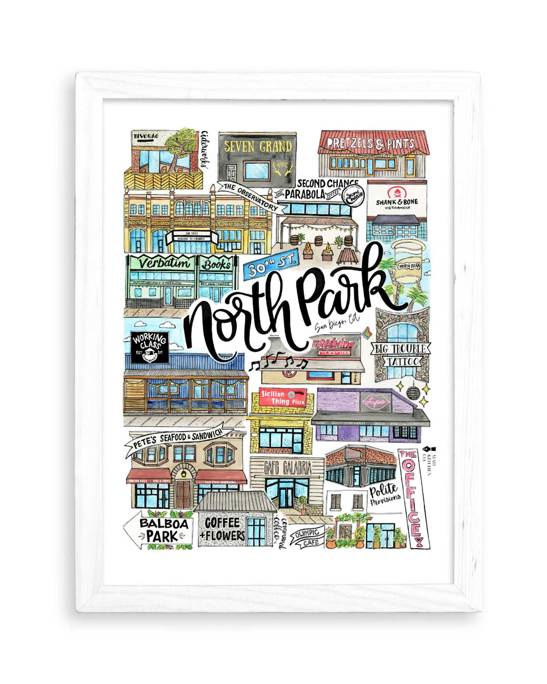 North Park I - Prints Print Mad Kitchen Co.