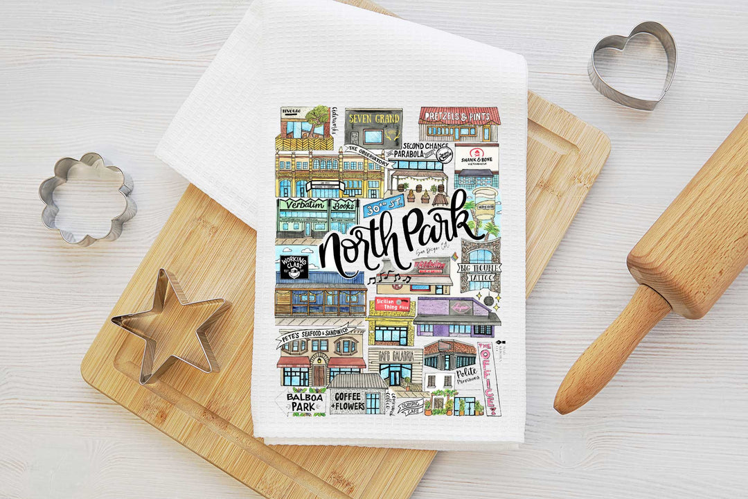 North Park I - Tea Towel Tea Towel Mad Kitchen Co.