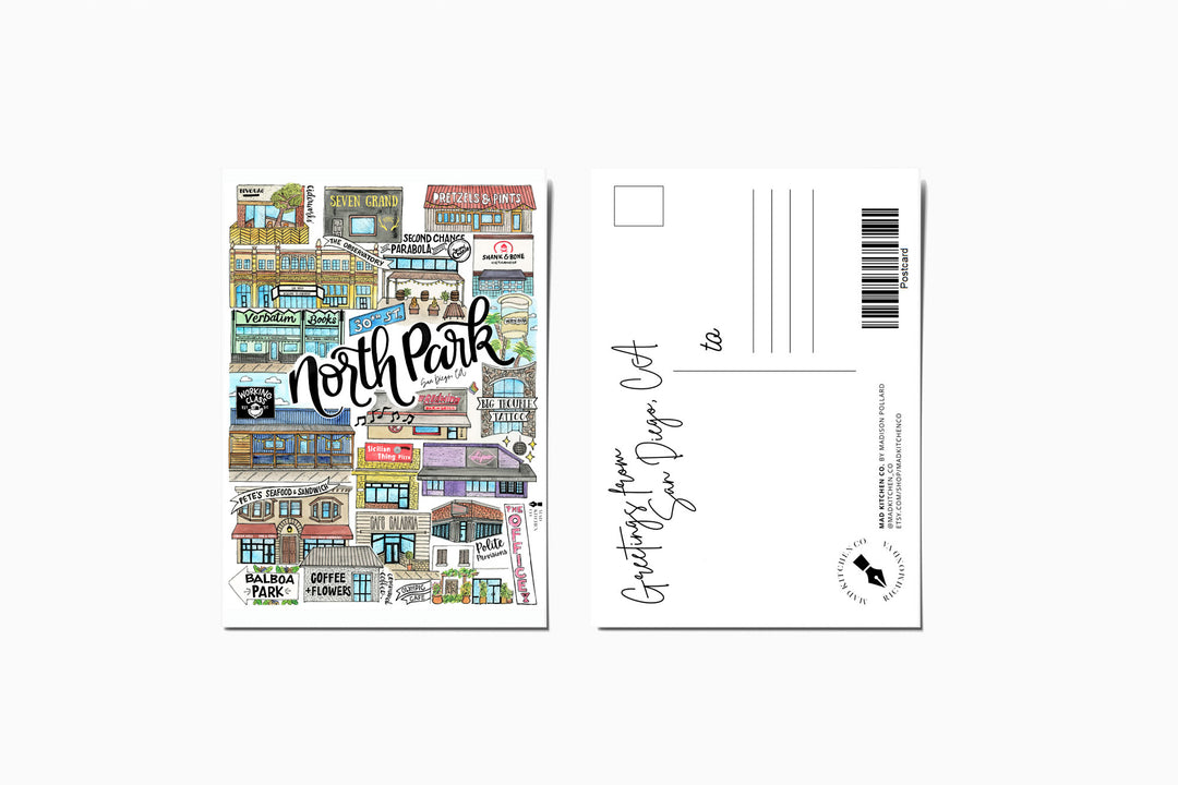 North Park I - Postcard Postcard Mad Kitchen Co.