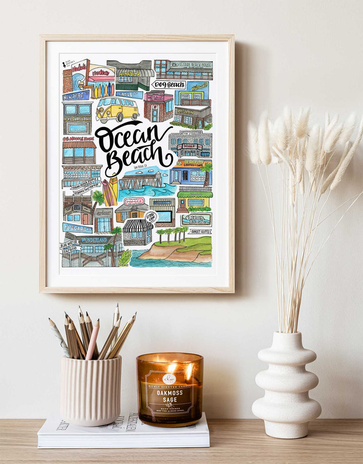Ocean Beach - Prints Print Mad Kitchen Co.