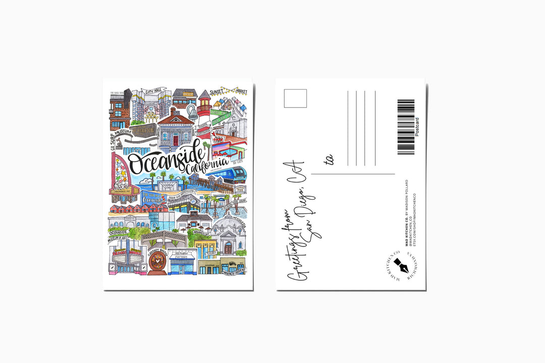 Oceanside - Postcard Postcard Mad Kitchen Co.