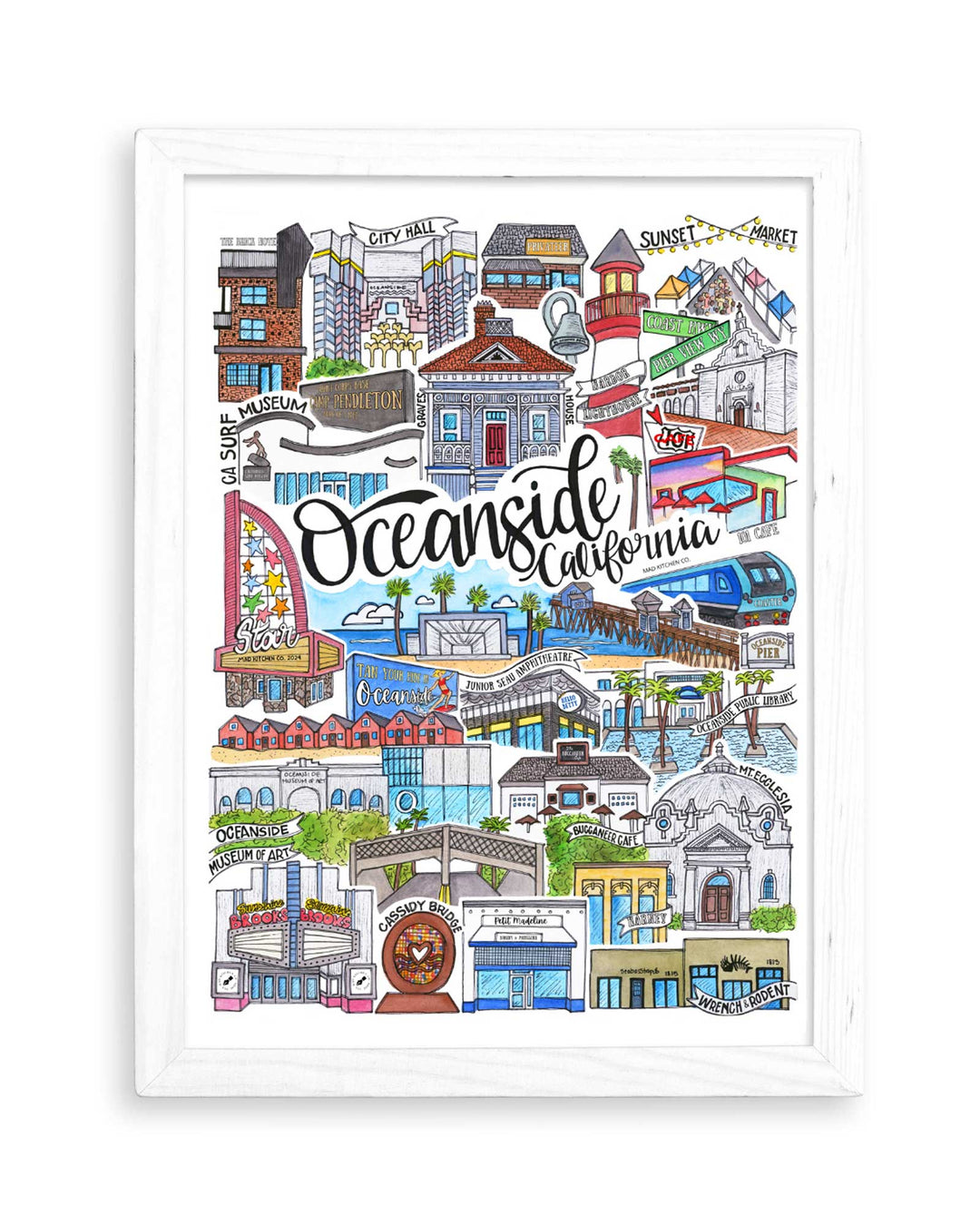 Oceanside - Prints Print Mad Kitchen Co.