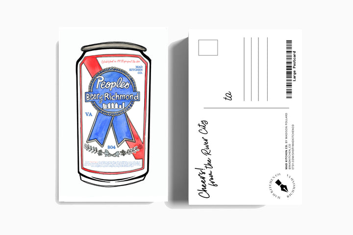 Peoples' Beer of Richmond - Postcard Postcard Mad Kitchen Co.