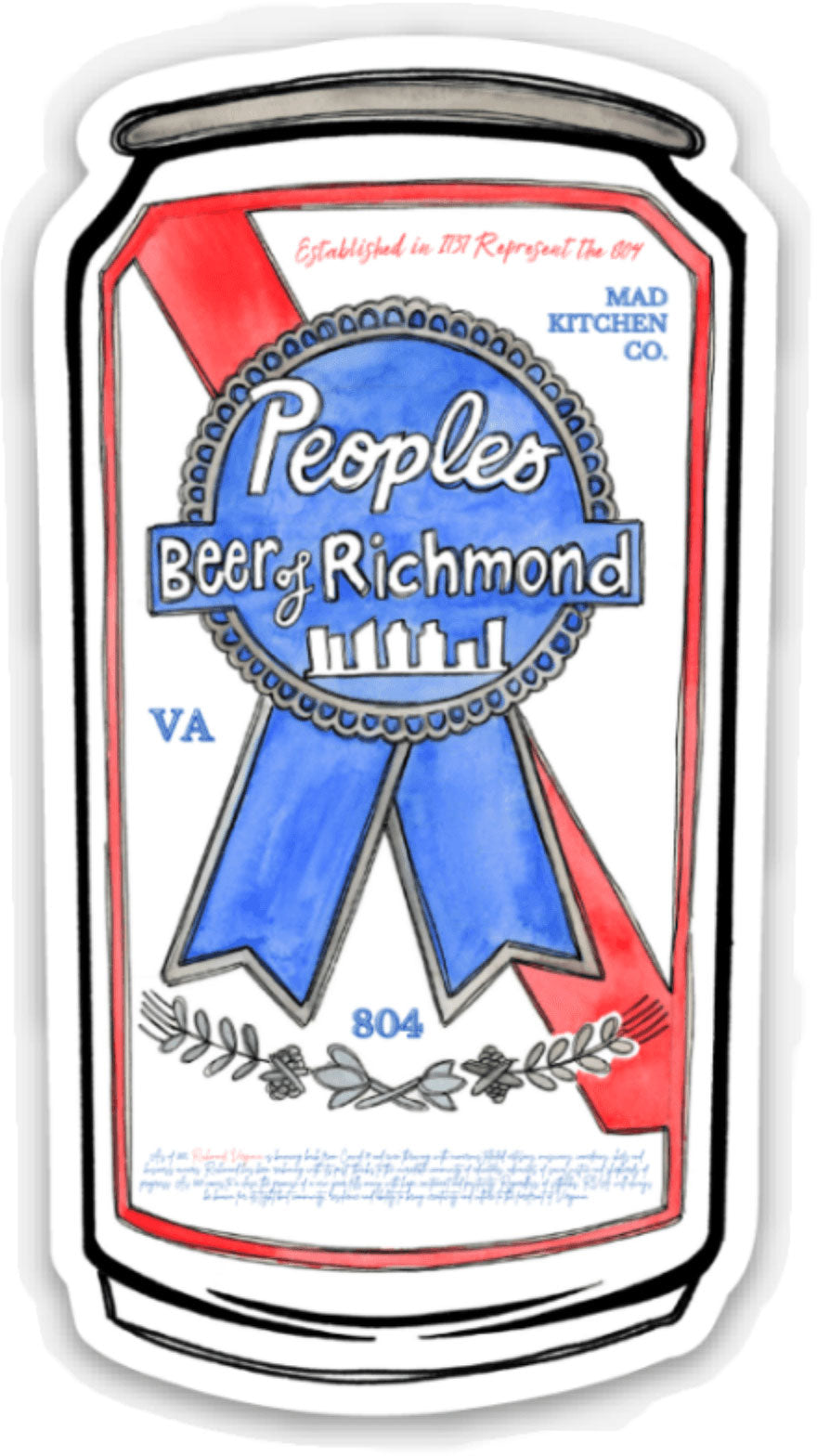 Peoples' Beer of Richmond - Sticker Sticker Mad Kitchen Co.