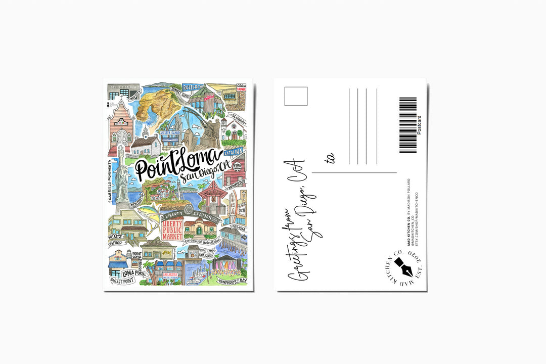 Point Loma - Postcard Postcard Mad Kitchen Co.