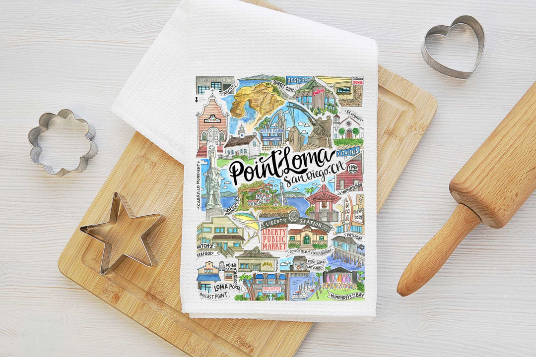 Point Loma - Tea Towel Tea Towel Mad Kitchen Co.