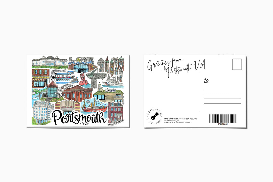 Portsmouth - Postcard Postcard Mad Kitchen Co.