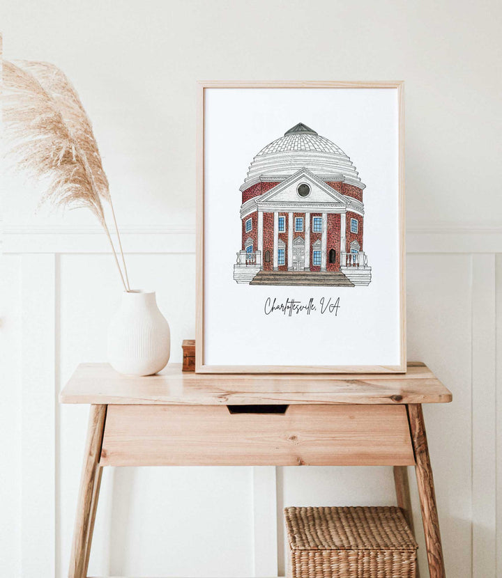 Charlottesville - The Rotunda - Print Print Mad Kitchen Co.