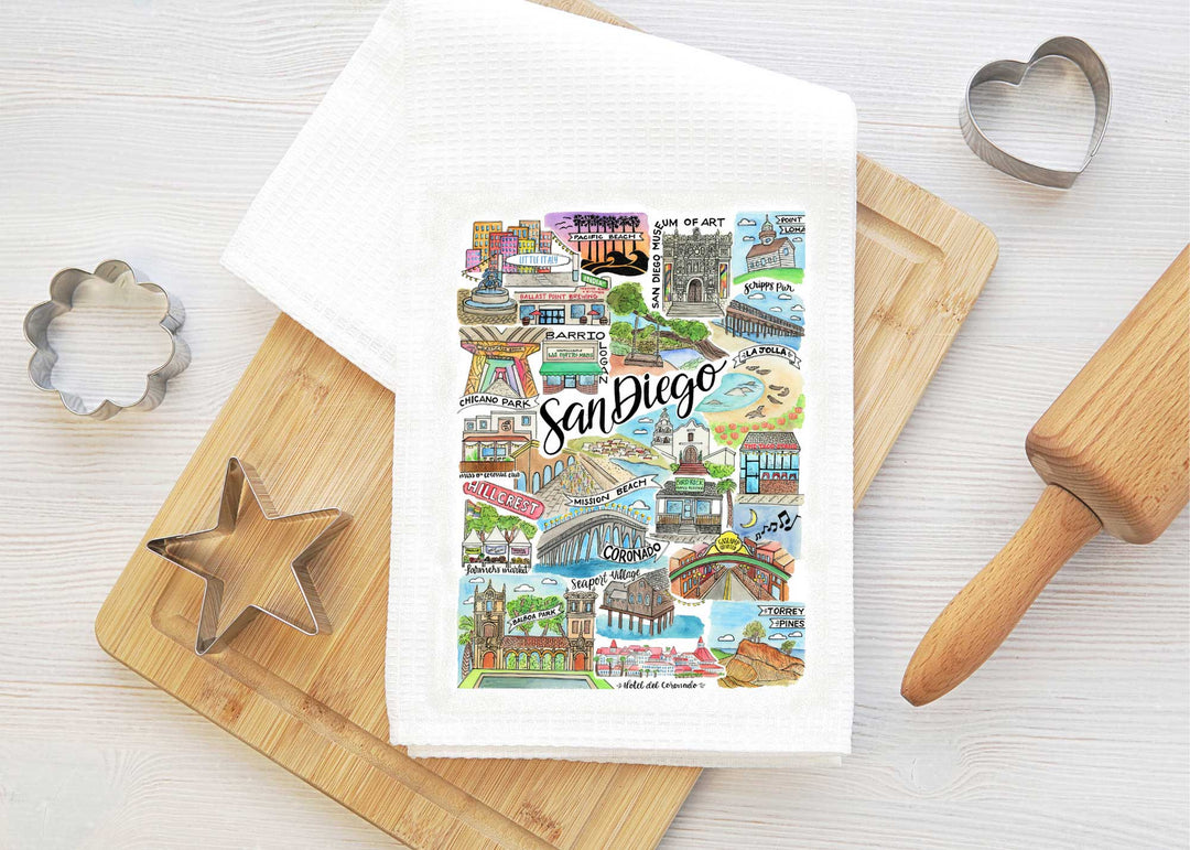 San Diego Classics - Tea Towel Tea Towel Mad Kitchen Co.