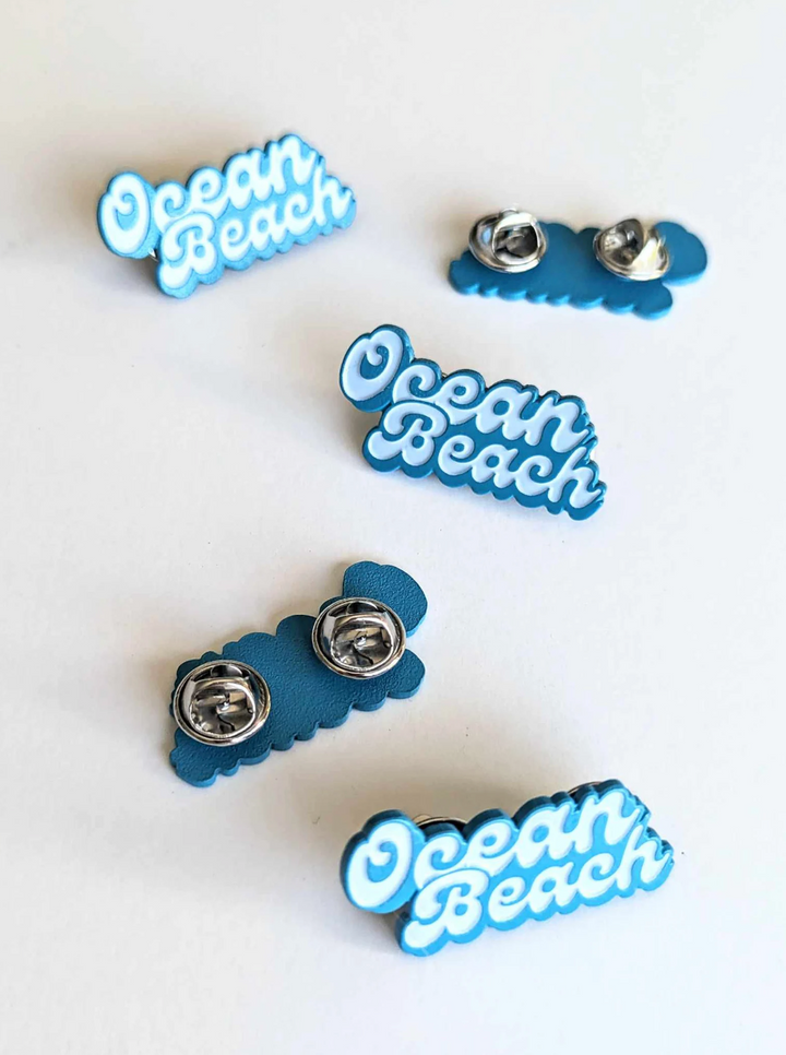 Ocean Beach - Enamel Pin Pin Mad Kitchen Co.