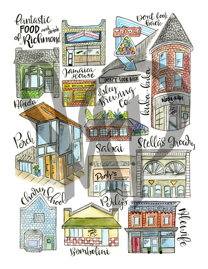 Richmond Restaurants | RVA Virginia Perch Charm School Stella's Grocery Sabai Perly's Bombolini Alewife Akida Jamaica House Don't Look Back Mad Kitchen Co.